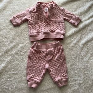 GAP Baby Quilted Half-Zip Outfit